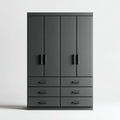 Kleiderschrank für Schlafzimmer aus MDF mit Schubladen-120 x 60 x 180