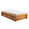 Massivholz-Bett mit integrierten Schubladen für Schlafzimmer-200 x 160 x 30