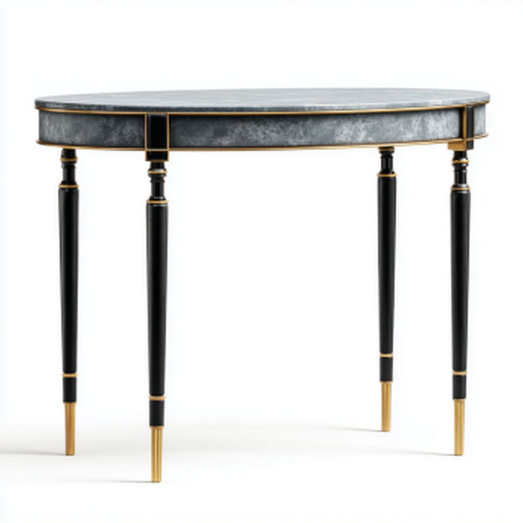 Esstisch aus Metall und Glas für den Innenbereich-70 x 40 x 75